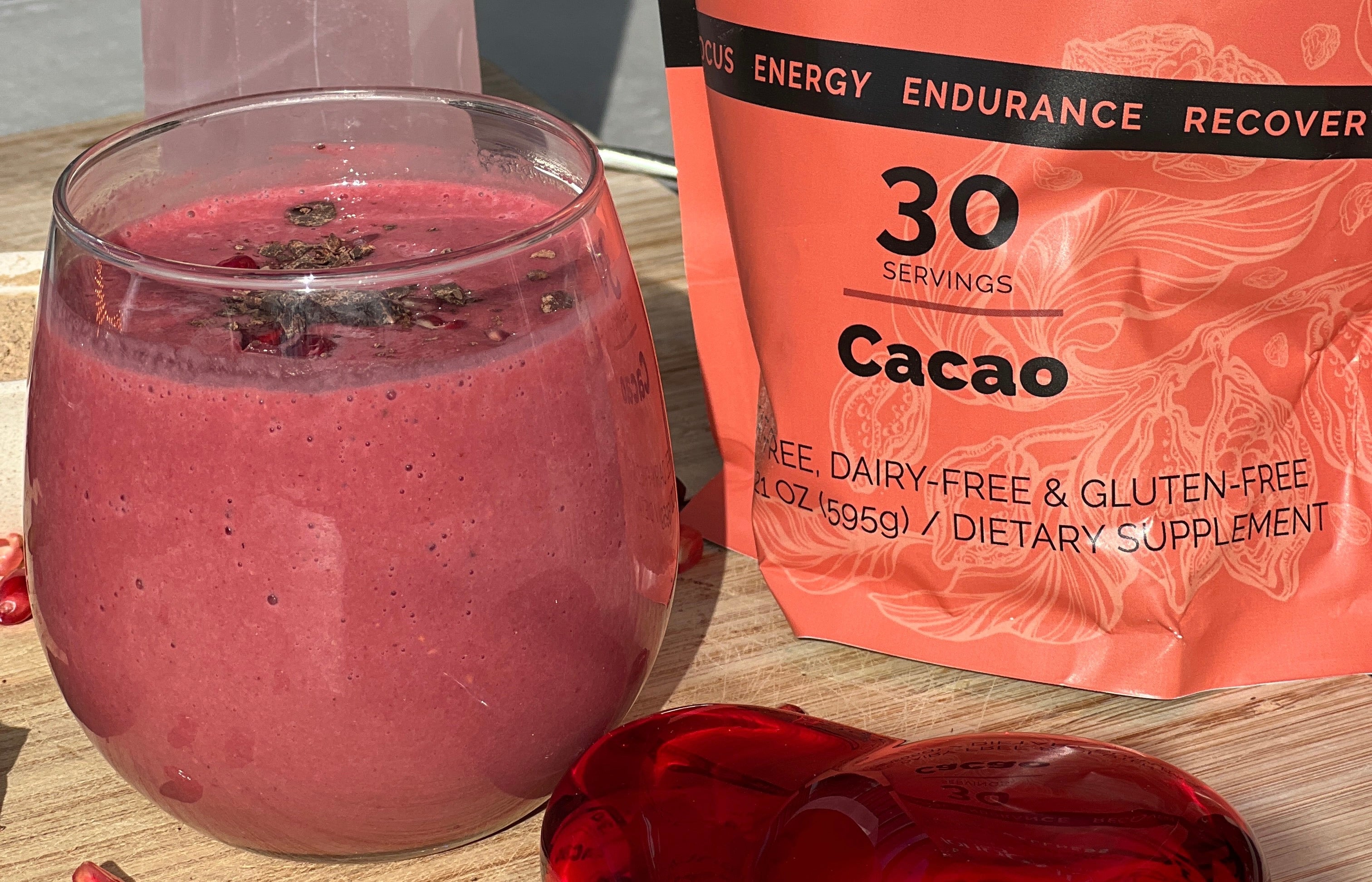 Superfood Chocolate Covered Strawberry Smoothie – Longevity by